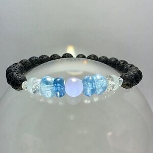 Hand Made Gemstone Lava Rock Oil Diffuser Bracelet